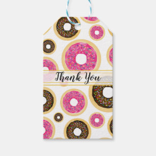 Donuts Modern Birthday Party Cadeaulabel