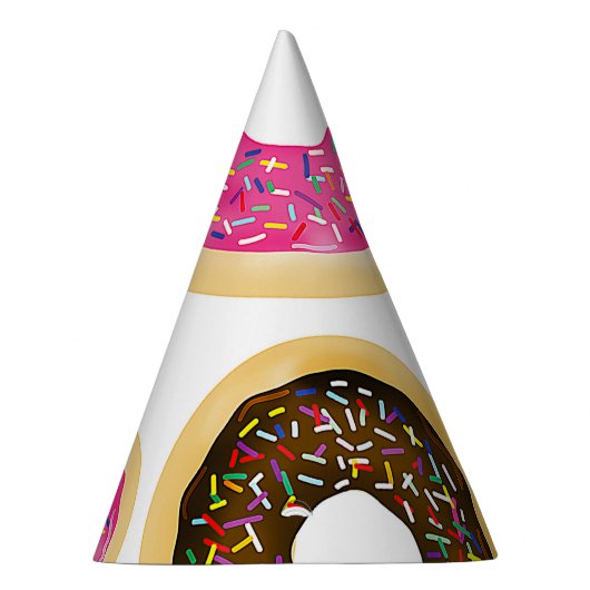 Donuts Modern Birthday Party Feesthoedjes (Rechts)