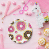 Donuts Modern Birthday Party Papieren Bordje (Feest)