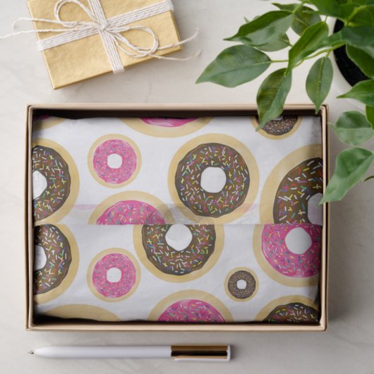 Donuts Modern Birthday Party Tissuepapier (Geschenk)