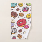 Donuts naadloos patroon bad handdoek (Handdoek)