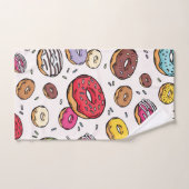 Donuts naadloos patroon bad handdoek (Handdoek)