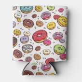 Donuts naadloos patroon blikjeskoeler (Voorkant)