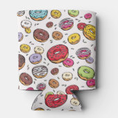 Donuts naadloos patroon blikjeskoeler (Achterkant)