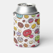 Donuts naadloos patroon blikjeskoeler (Blikje Achterkant)