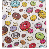 Donuts naadloos patroon douchegordijn (Voorkant)