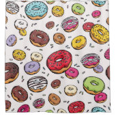 Donuts naadloos patroon douchegordijn (Voorkant)
