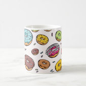 Donuts naadloos patroon koffiemok (Center)