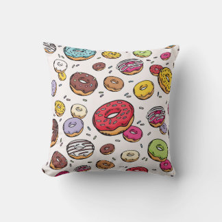 Donuts naadloos patroon kussen