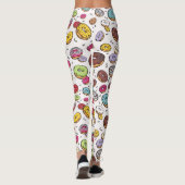 Donuts naadloos patroon leggings (Achterkant)