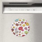 Donuts naadloos patroon magneet (Insitu (Vaatwasser))