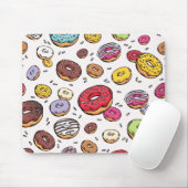 Donuts naadloos patroon muismat (Met muis)