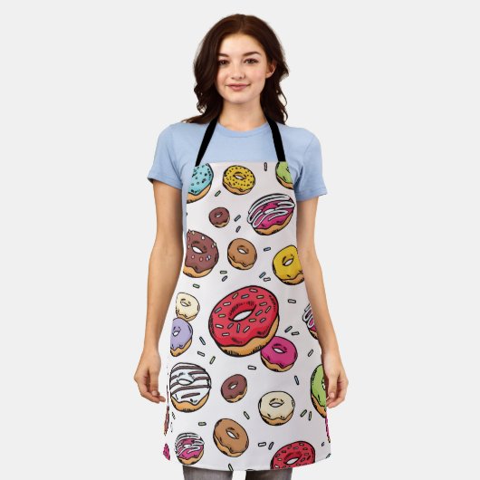 Donuts naadloos patroon schort (Gedragen)