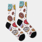 Donuts naadloos patroon sokken (Rechts)