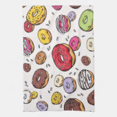 Donuts naadloos patroon theedoek (Verticaal)