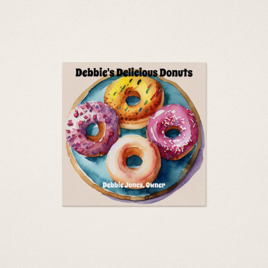 Donuts of Bakkerij Visitekaartje (Voorkant)