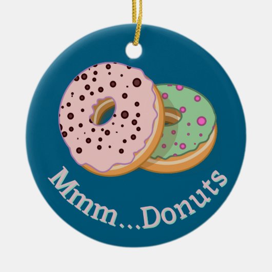 Donuts Ontwerp Ornament (Voorkant)