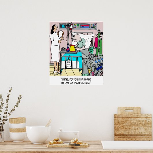 Donuts op de hartafwijk poster (Keuken)