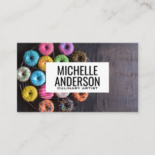 Donuts op tafel Bakkerij Visitekaartje