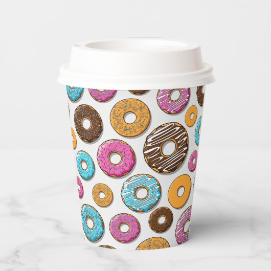Donuts Papieren Bekers (Achterkant)