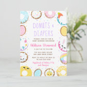 Donuts Pasen Baby shower Kaart (Staand voorkant)