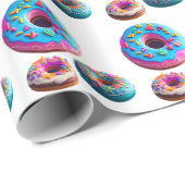 Donuts patroon inpakpapier (Rol Hoek)