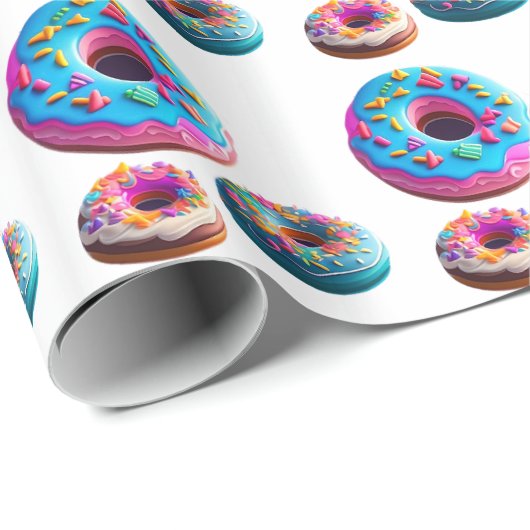 Donuts patroon inpakpapier (Rol Hoek)