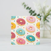 Donuts Patroon Kaart (Staand voorkant)