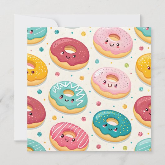 Donuts Patroon Kaart (Voorkant)