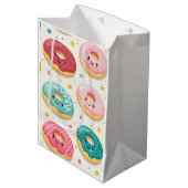 Donuts Patroon Medium Cadeauzakje (Voorkant Gekanteld)