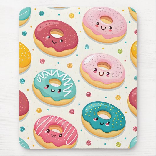 Donuts Patroon Muismat (Voorkant)