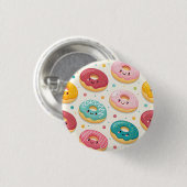 Donuts Patroon Ronde Button 3,2 Cm (Voorkant /achterkant)