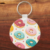Donuts Patroon Sleutelhanger (Achterkant)