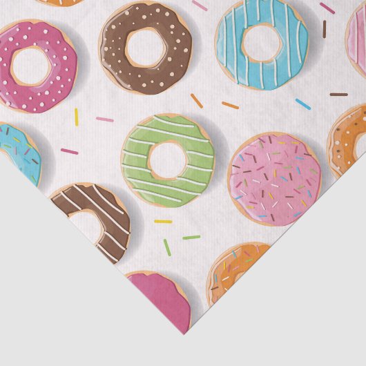 Donuts Patroon  Tissuepapier (Detail)