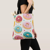 Donuts Patroon Tote Bag (Dichtbij)