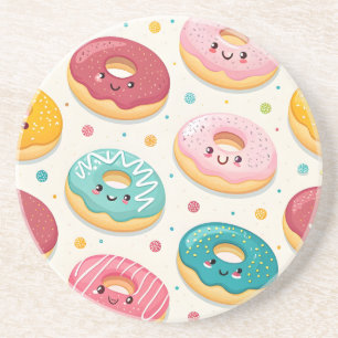 Donuts Patroon Zandsteen Onderzetter