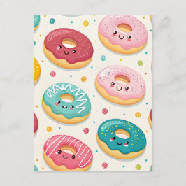 Donuts Pattern Briefkaart
