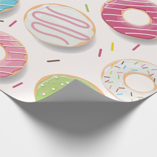 Donuts Pattern  Cadeaupapier (Hoek)