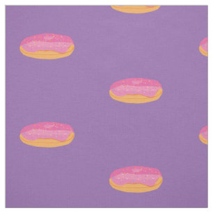 Donuts Pattern fabric Stof
