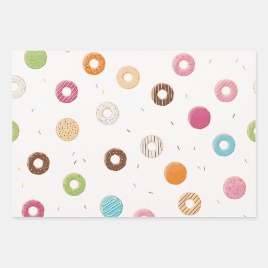 Donuts Pattern Inpakpapier Vel (Voorkant 2)