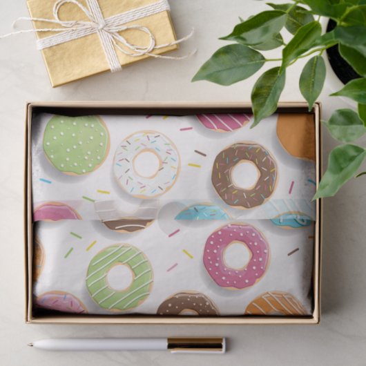 Donuts Pattern  Tissuepapier (Geschenk)