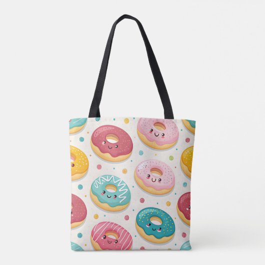 Donuts Pattern Tote Bag (Achterkant)