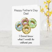 Donuts Personalized Vaderdag Kaart (Gele Bloem)