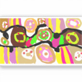 Donuts plezier sticker (Voorkant)