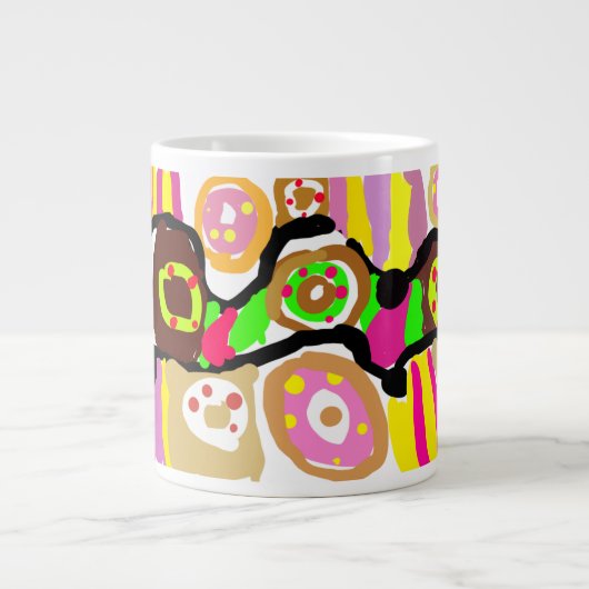 Donuts pret grote koffiekop (Voorkant)
