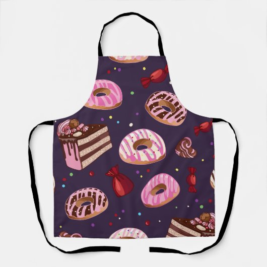 Donuts Print Schort (Voorkant)