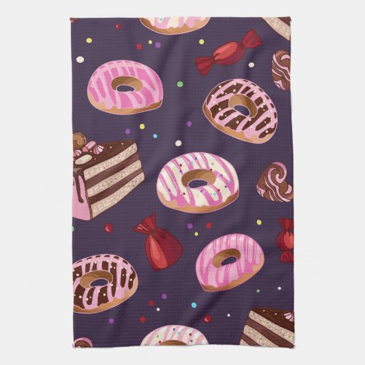 Donuts Print Theedoek (Verticaal)