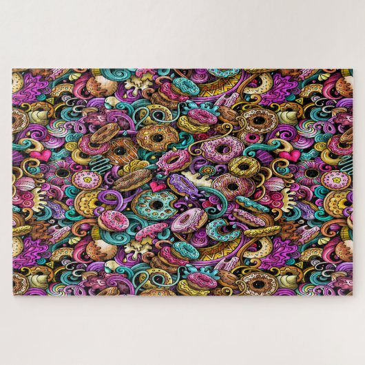 Donuts Puzzle Legpuzzel (Horizontaal)