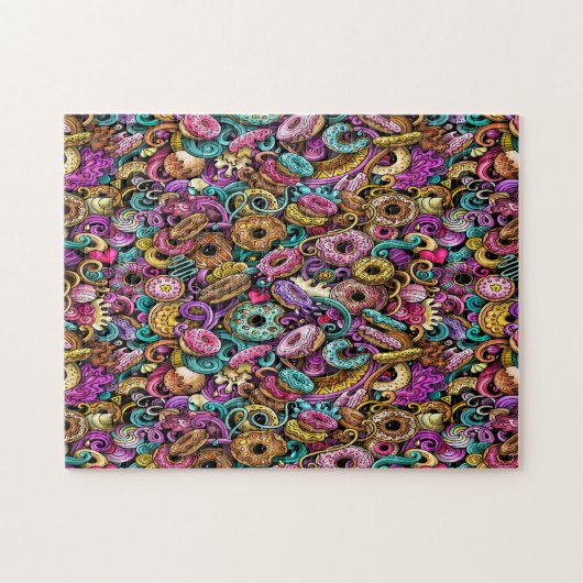 Donuts Puzzle Legpuzzel (Horizontaal)