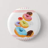 Donuts Ronde Button 5,7 Cm (Voorkant)